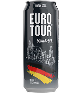 Пиво Eurotour темное/ф 0.5 л